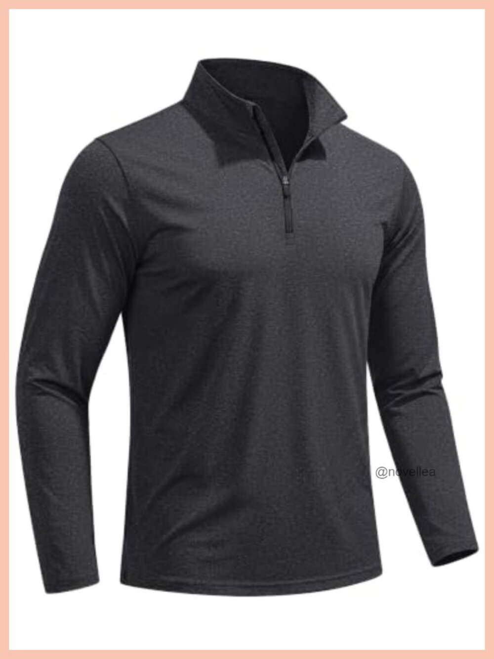 Men's Quarter Zip Pullover Sweatshirt Fleece Lined Golf Shirt